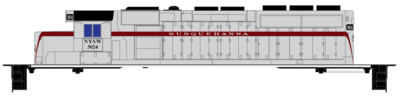 Susquehanna SD40-2 Heritage Locomotive Decal