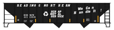 Reading Northern 100t Open Hopper Scrap Service Decals