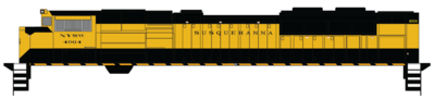 Susquehanna Yellow SD70M-2s Locomotive Decals 2023+
