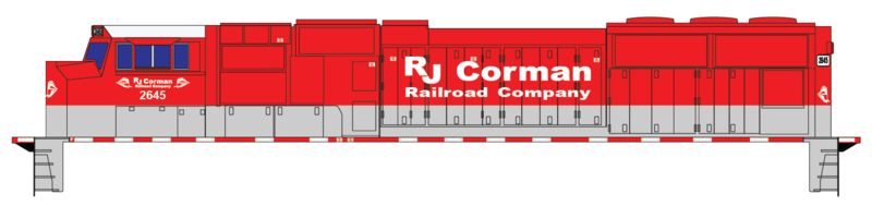 RJ Corman Locomotive SD70m Decals