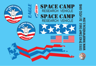 Estes Space Camp Eagle Rocket Decals