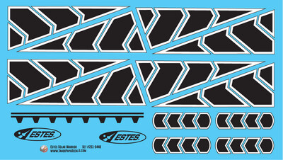 Estes Solar Warrior Decals (3225)