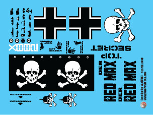 Estes Der Red Max BT05 Scale Decals (1977)