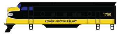 Keokuk Junction Railway F Unit Decals