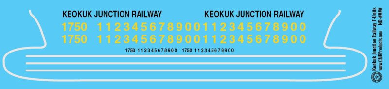 Keokuk Junction Railway F Unit Decals