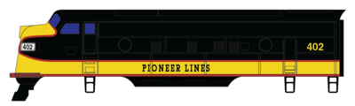 Pioneer Lines F Unit Decals