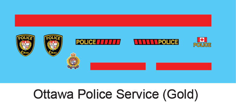 Kelleher Minifigures - Ottawa Police Service Gold