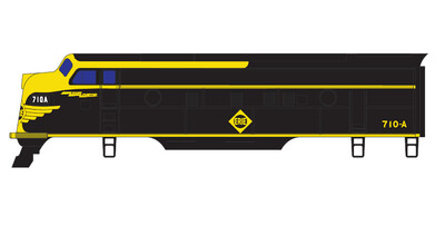 Erie Railroad F Unit Bright Yellow Decals
