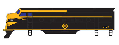 Erie Railroad F Unit Faded Yellow Decals