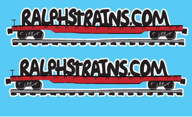 Ralph&#39;s Trains Graffiti Car Decal