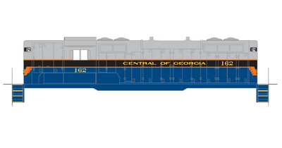 Central of Georgia GP9 Locomotive Wings Scheme