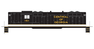 Central of Georgia GP9 Locomotive SOU Scheme Decals