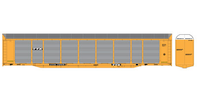 Trailer Train Bi-Level Autorack ETTX Black Logo Decals