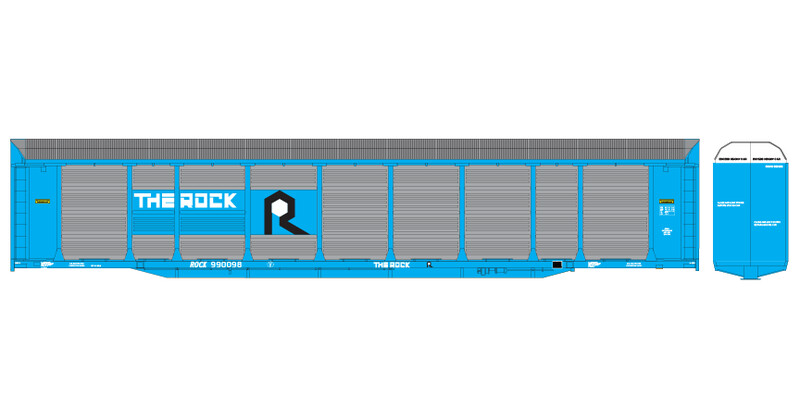 Rock Island Bi-Level Autorack Decals