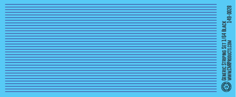 Generic Striping Decal Set Dark Blue