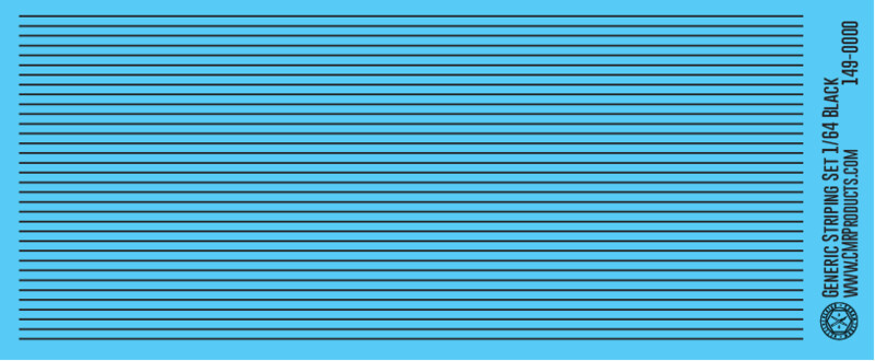 Generic Striping Decal Set Black