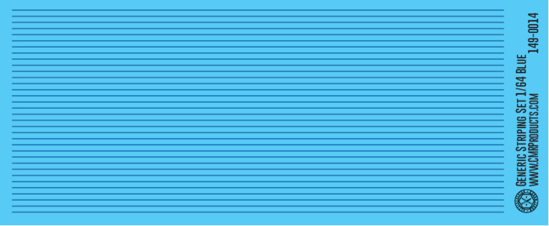 Generic Striping Decal Set Blue