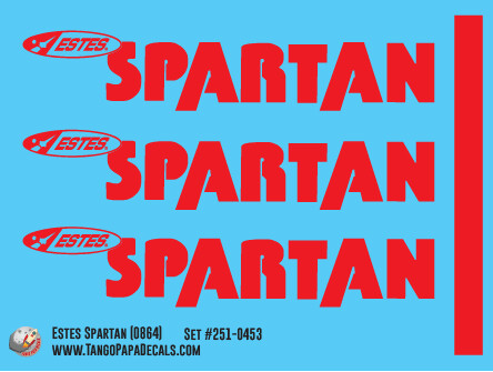 Estes Spartan (0864) Decal Set