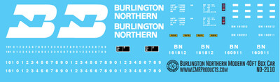 N Scale - Burlington Northern (BN) 40ft Box Car