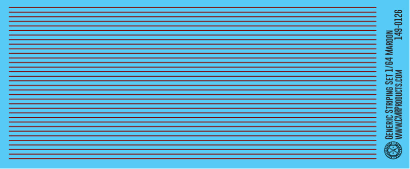 Generic Striping Decal Set Maroon