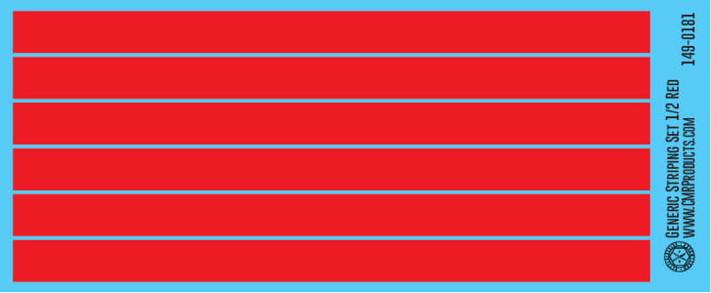 Generic Striping Decal Set Red