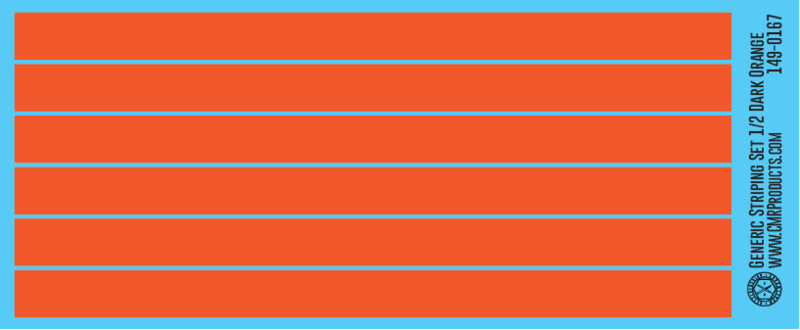 Generic Striping Decal Set Dark Orange