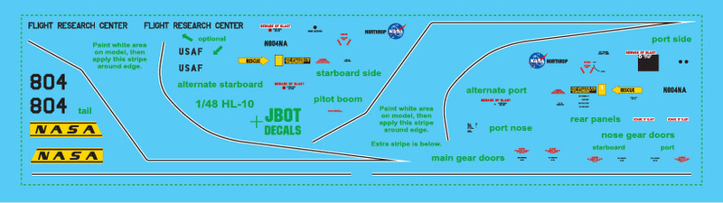 JBOT Decals - Northrop HL-10