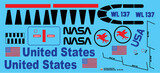 Estes Nasa Pegasus Decals