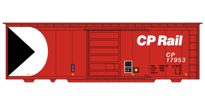 Canadian Pacific Modern 40ft Box Car Decals