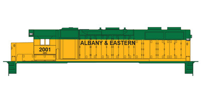 Albany &amp; Eastern GP Locomotive Decals