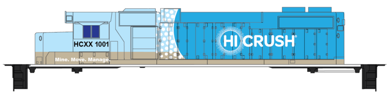 Hi Crush SD38 Locomotive Decals