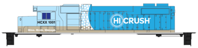Hi Crush SD38 Locomotive Decals