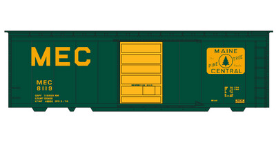 Maine Central Green Yellow 40ft Box Car Decals