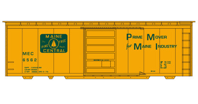 Maine Central 40ft Box Car Yellow Prime Mover Slogan Decals