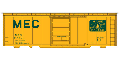 Maine Central Yellow 40ft Box Car Decals
