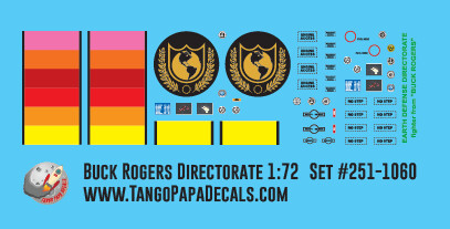 JBOT Decals - Buck Rogers Fighter 1:72