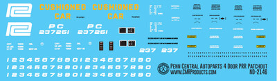 Penn Central 4 Door Autoparts Box Car PRR Patchout
