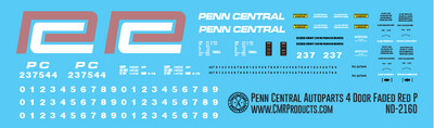 Penn Central 4 Door Autoparts Box Car Faded Red P Logo