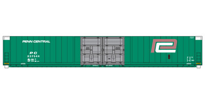 Penn Central 4 Door Autoparts Box Car Faded Red P Logo