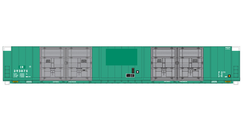 Conrail 8 Door Autoparts Box Car ex PC Patchout Decals