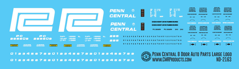 Penn Central 8 Door Autoparts Box Car Large Logo