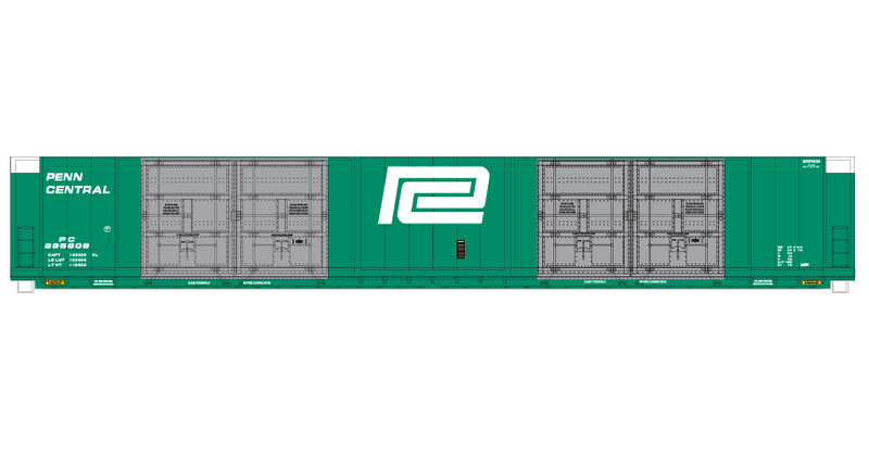 Penn Central 8 Door Autoparts Box Car Large Logo