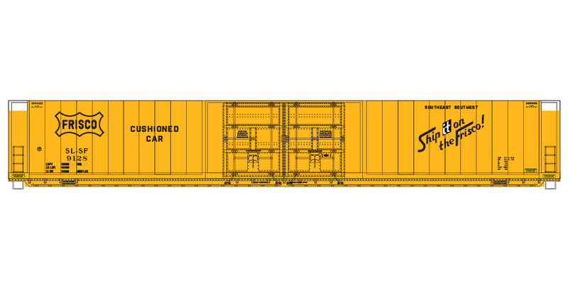 Frisco (SLSF) Autoparts 4 Door Box Car Roman Font Decals