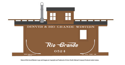 Rio Grande Narrow Gauge Caboose Decals