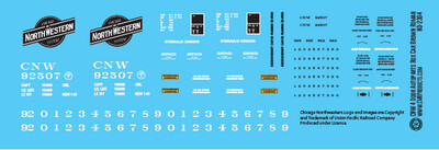 N Scale - CNW 4 Door Autoparts Brown Box Car Decals