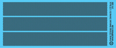 Generic 30 Degree Barricade Striping Decal Set Black