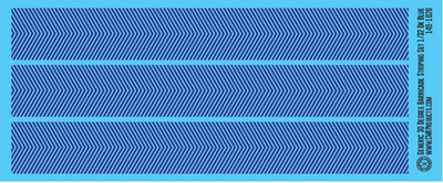 Generic 30 Degree Barricade Striping Decal Set Dark Blue