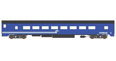 Conrail Business Car Blue Scheme Decals