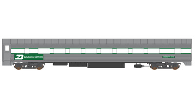Burlington Northern Corrigated Passenger Car Decals