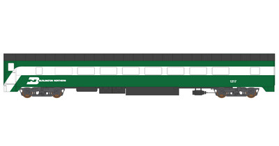 Burlington Northern Green Passenger Car Decals